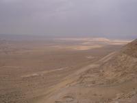 Blick von Avdat in die Negev-Wüste