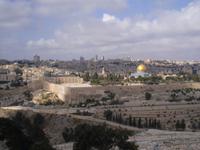 Blick vom Ölberg auf Jerusalem