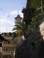 Spaziergang auf der Via Dolorosa (Straße der Schmerzen)