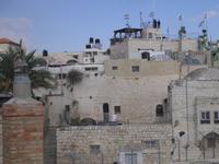 Ausblick von der Dachterrasse des österreichischen Hospizes auf die Altstadt Jerusalems