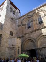 Spaziergang auf der Via Dolorosa (Straße der Schmerzen) - Grabeskirche