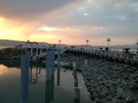 0136 Sonnenuntergang am See Genezareth