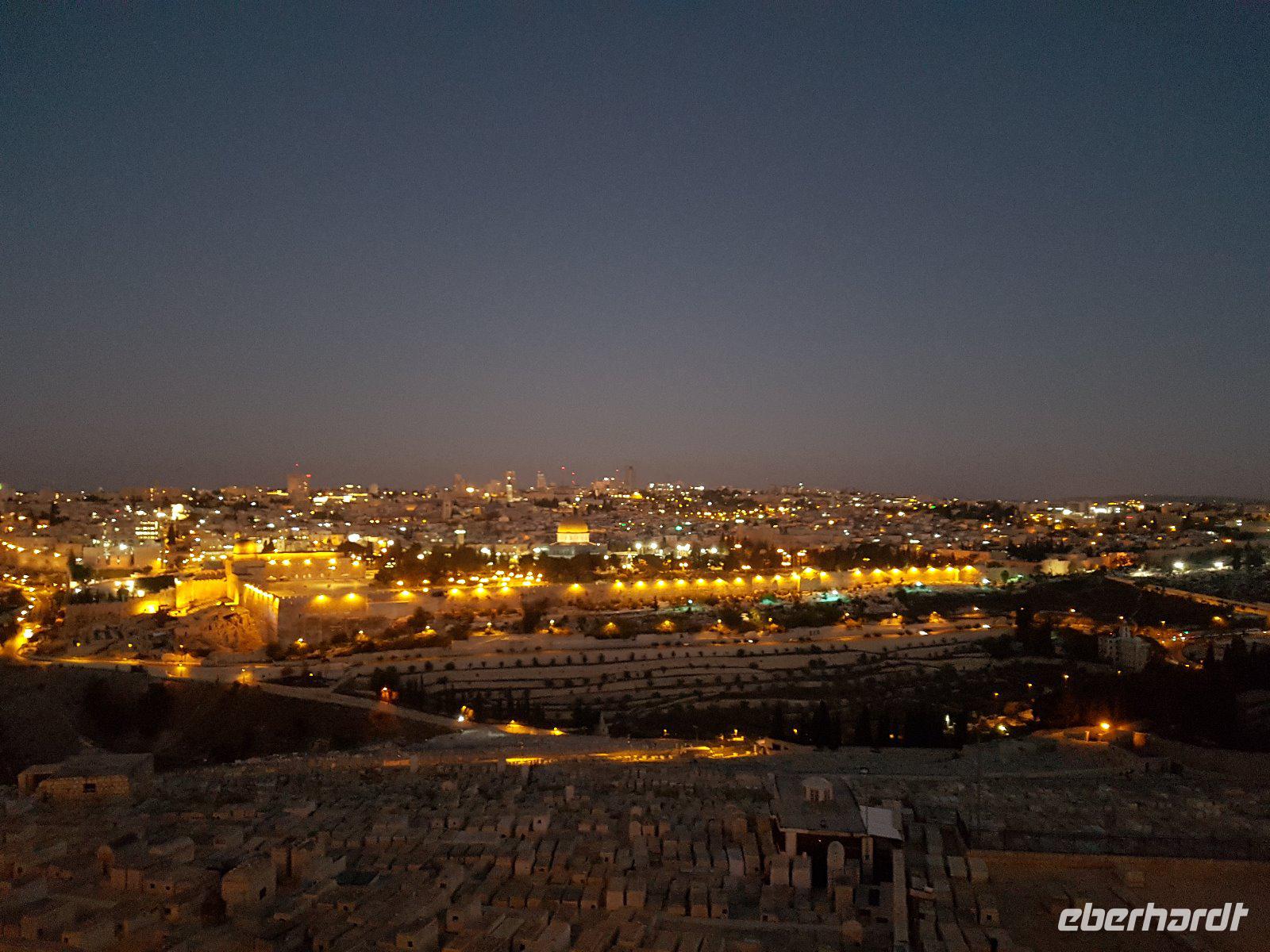 0718_Jerusalem; Blick vom Hotel auf dem Ölberg
