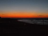 1.Tag, 24.10.2013: Sonnenuntergang am Strand von Tel Aviv
