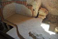 nachgebautes Hipokaustensystem (Heizungssystem)