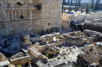 Blick auf Reste der Davidstadt