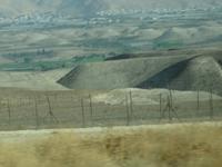 Blick auf die Grenze nach Jordanien