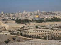 Jerusalem - Blick vom Ölberg auf den Tempelberg