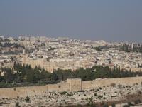 Jerusalem - Blick vom Ölberg auf die Altstadt