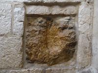 Jerusalem - auf der Via Dolorosa . Jesus Hand