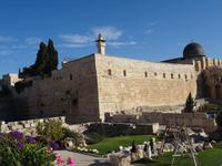 Jerusalem - ein erster morgendlicher Blick auf die Al-Aqsa-Moschee