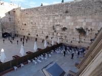 Jerusalem - morgendlicher Blick auf die Klagemauer