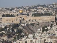 Jerusalem - Blick vom Picknickplatz auf den Tempelberg