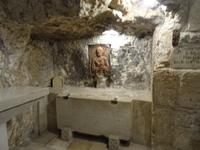 Bethlehem - Geburtskirche; in der Grotte mit dem Grab des heiligen Hieronymus
