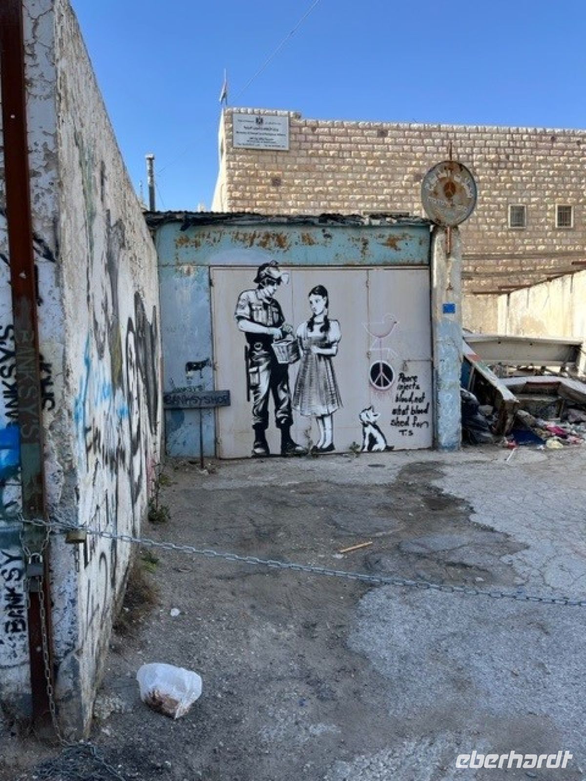 Bethlehem Türen hinter der Mauer