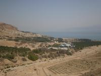 Blick von Ein Gedi auf das Tote Meer