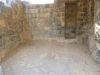 4.Tag, 27.10.2013: Ausgrabungsgelände Bet She´an (Fußbodenmosaik der griechischen Schicksalsgöttin und römischen Schutzpatronin der Stadt)