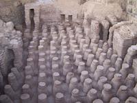 Bet She`an- die Heizungsanlage im Badehaus