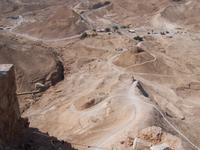 Masada National Park- Reste der von den Römern aufgeschütteten Rampe