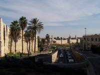 Jerusalem- Blick auf die 3. (links) und 1. (Hintergrund) Stadtmauer