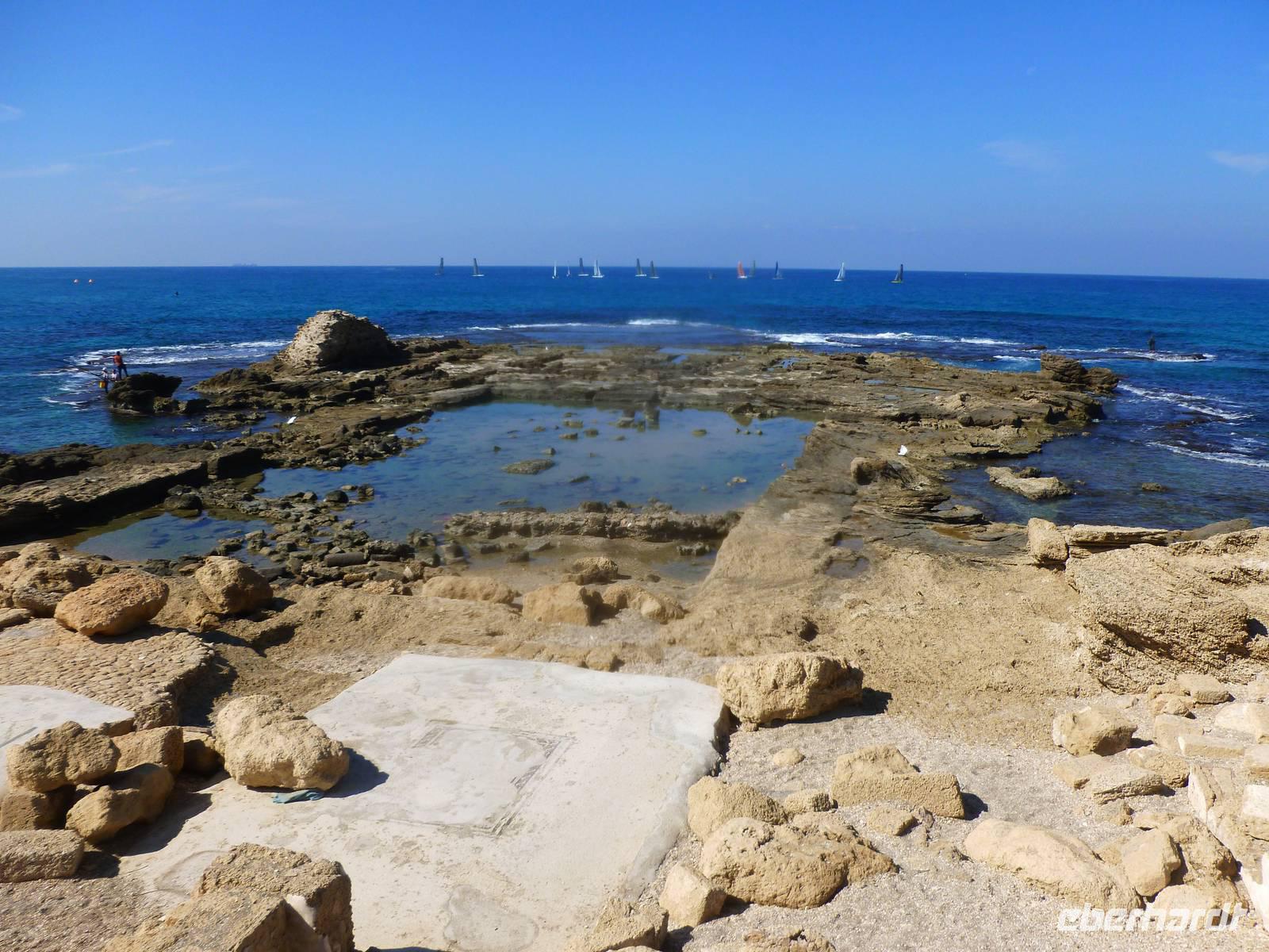 2.Tag, 25.10.2013: Caesarea (Palast des Herodes)