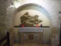 9.Tag, 01.11.2013: Via Dolorosa (Station V - Simon aus Kyrene hilft Jesus das Kreuz zu tragen)