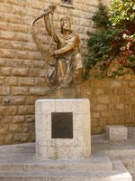 10.Tag, 02.11.2013: Berg Zion (König David - Skulptur in der Nähe von Davids Grab)