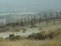 Blick auf die Grenze nach Jordanien