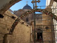 Via Dolorosa- vor der Grabeskirche