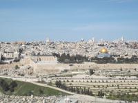 Blick zum Tempelberg vom Ölberg
