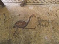 Brotvermehrungskirche in Tabgha, Bodenmosaik