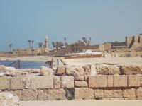 Caesarea, Blick zur Kreuzfahrerstadt