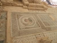 Kourion, Zypern - Ausgrabungen in der römischen Villa, Fußbodenmosaik 
