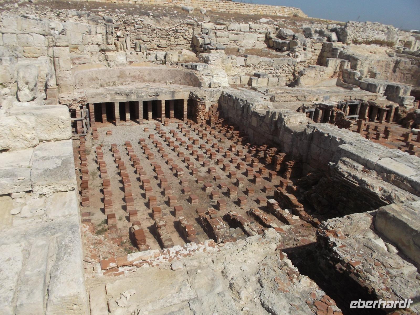 Kourion, Zypern - Ausgrabungen Agora, alte Thermenanlage
