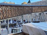 Westmauer Jerusalem mit Weg zum Tempelberg