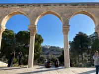 Blick vom Tempelberg auf den Ölberg