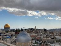 Blick auf die Altstadt Jerusalems vom Dach des österreichischen Hospiz