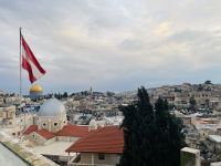 Blick von der Dachterasse des österreichischen Hospiz