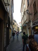 Dieselben Gassen gab es natürlich auch ohne Bögen.