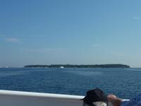 Die kleine Insel Sainte-Marguerite vor der Küste von Cannes.
