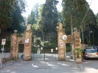 Nichts zieht Menschen so sehr an, wie ein hohes, verschlossenes Gitter. Mir fiel allerdings die kleine offene Tür auf, durch die ich mich direkt mal hindurchschlich.