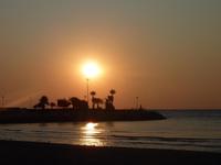 Am letzten Tag vor unserer Abreise begrüßte uns die Sonne in Diano Marina auf diese Art und Weise.