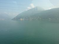 Unsere Heimfahrt durch die Schweiz führte uns vorbei am Luganosee.