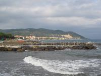 Mittelmeerküste mit Blick auf Cervo