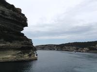 die Hafeneinfahrt von Bonifacio