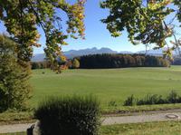 Blick auf die bayrischen Alpen