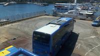 Santa Teresa Gallura (Verladung des Busses auf die Fähre nach Korsika)