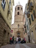 Alghero - Blick zum Turm der Kathedrale