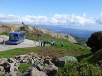 Bus an Küstenstrasse von Bosa nach Alghero
