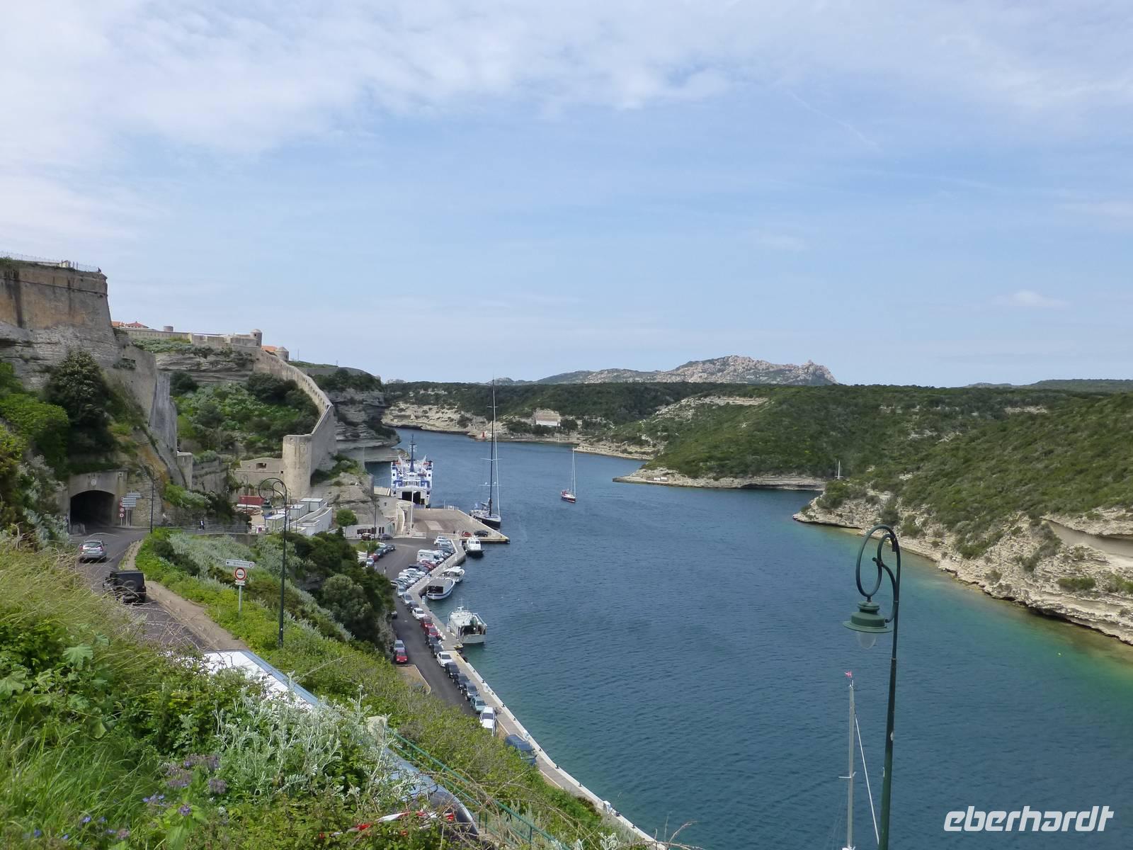 Bonifacio - Blick auf den Hafen